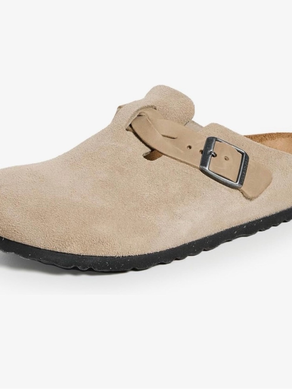 Birkenstock Women's Boston Braid Clogs, Taupe, 8-8.5 Medium US Narrow EU 39